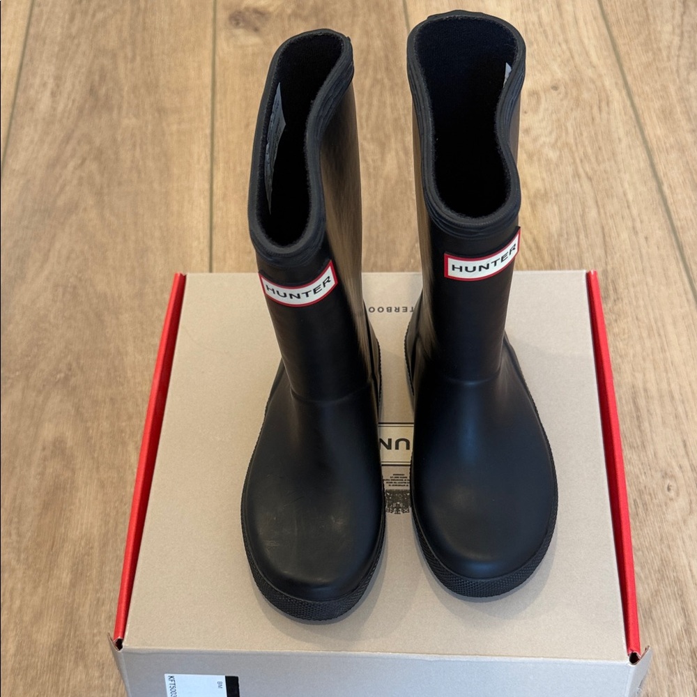 Hunter Kids Classic Black Rain Boots